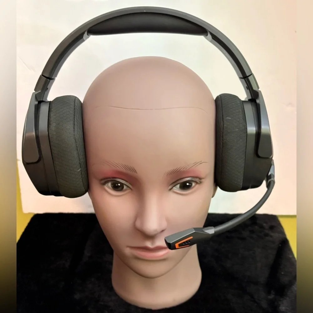 Black and Orange Gaming Headset